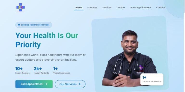 Shyamala Healthcare Website – A Successful Project by Arbitechnology